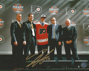 Travis Sanheim Draft Philadelphia Flyers Autographed NHL Hockey Photo - Dynasty Sports & Framing 