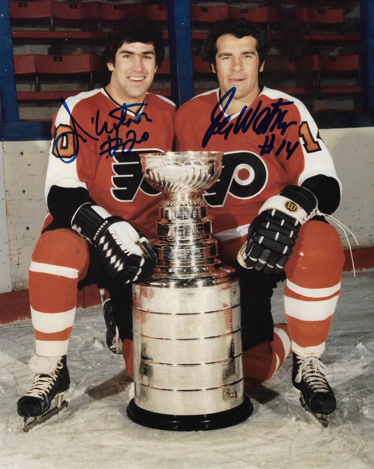 Jim Watson & Joe Watson Stanley Cup Autographed Philadelphia Flyers 8" x 10" Hockey Photo - Dynasty Sports & Framing 