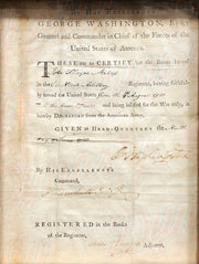 George Washington Signed Presidential Revolutionary War 1783 Discharged Document - Dynasty Sports & Framing 