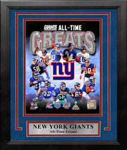 New York Giants All-Time Greats 8" x 10" Framed Football Photo - Dynasty Sports & Framing 