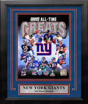 New York Giants All-Time Greats 8" x 10" Framed Football Photo - Dynasty Sports & Framing 