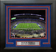 New York Giants MetLife Stadium at Night 8" x 10" Framed Football Photo - Dynasty Sports & Framing 