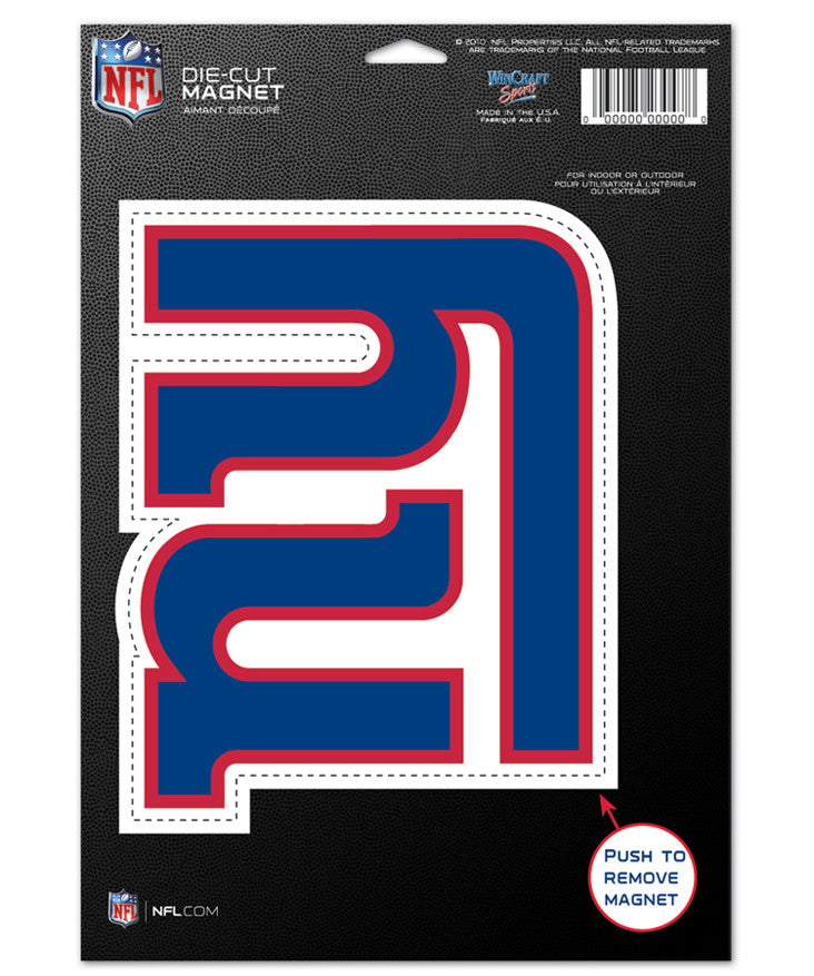 New York Giants NFL Football 8" Die-Cut Magnet - Dynasty Sports & Framing 