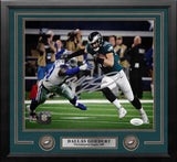 Dallas Goedert v. Cowboys Philadelphia Eagles Autographed 11" x 14" Framed Football Photo - Dynasty Sports & Framing 