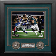 Dallas Goedert v. Cowboys Philadelphia Eagles Autographed Framed Football Photo - Dynasty Sports & Framing 