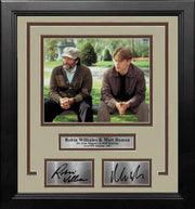 Robin Williams and Matt Damon Good Will Hunting 8" x 10" Framed Photo with Engraved Autographs - Dynasty Sports & Framing 