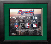 NHL Hockey Photo Picture Frame Kit - Dallas Stars (Green Matting, Black Trim) - Dynasty Sports & Framing 