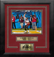 Rob Gronkowski Super Bowl LV TD Spike Tampa Bay Buccaneers 8x10 Framed Photo with Engraved Autograph - Dynasty Sports & Framing 