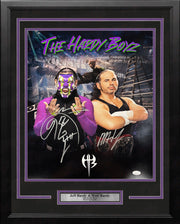 Jeff Hardy & Matt Hardy Autographed Framed Wrestling Collage Photo - Dynasty Sports & Framing 