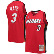 Dwyane Wade Miami Heat Mitchell & Ness Red Hardwood Classics 2005-06 Swingman Jersey - Dynasty Sports & Framing 