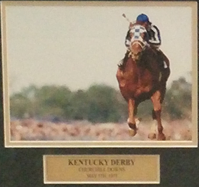 Ron Turcotte & Secretariat 1973 Triple Crown Winner Framed and Matted Horse Racing Collage - Dynasty Sports & Framing 