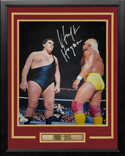 Hulk Hogan WrestleMania III Main Event Autographed Framed 11" x 14" WWE Wrestling Photo - Dynasty Sports & Framing 