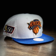 New York Knicks Mitchell & Ness 50th Anniversary Hardwood Classics Snapback Hat - Dynasty Sports & Framing 
