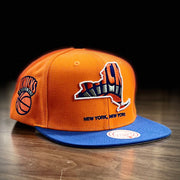 New York Knicks Mitchell & Ness Insider Hardwood Classics Snapback Hat - Dynasty Sports & Framing 