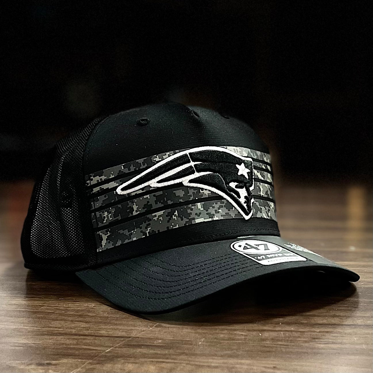 New England Patriots '47 Gaven MVP Trucker Snapback Hat - Black - Dynasty Sports & Framing 