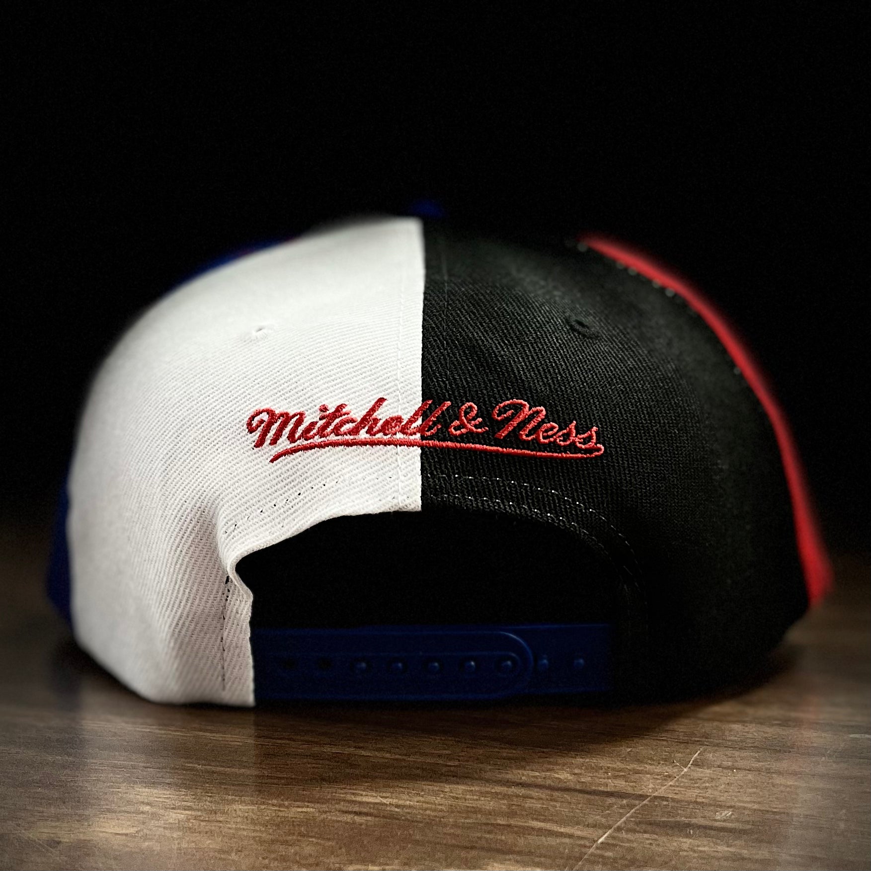 Philadelphia 76ers Mitchell & Ness What the Pinstripe Snapback Hat - Dynasty Sports & Framing 