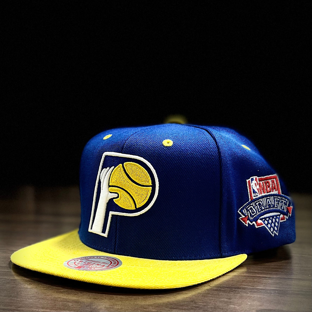 Indiana Pacers Mitchell & Ness Hardwood Classics Lotto Pick Snapback Hat - Dynasty Sports & Framing 