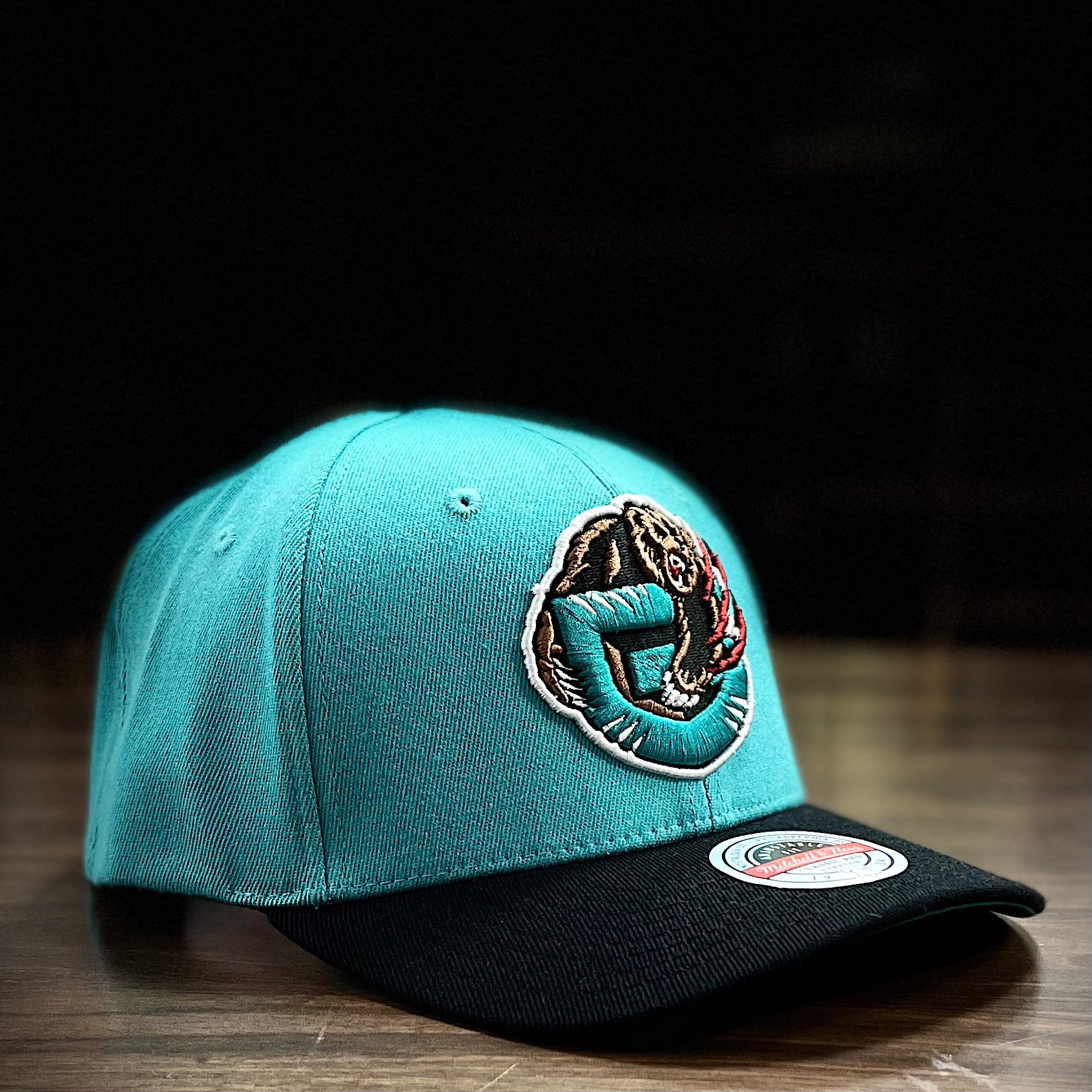 Vancouver Grizzlies Mitchell & Ness Team Two-Tone 2.0 Hardwood Classics Throwback Snapback Hat - Dynasty Sports & Framing 