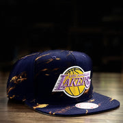 Los Angeles Lakers Mitchell & Ness Down For All Hardwood Classics Snapback Hat - Dynasty Sports & Framing 