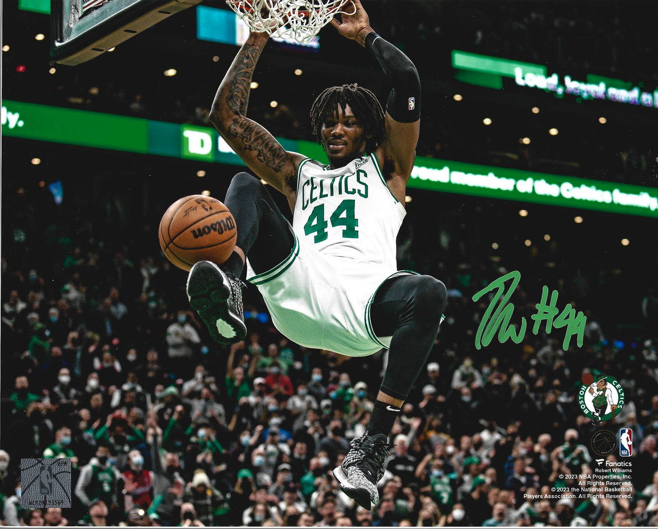 Robert Williams IIII Autographed Dunk Boston Celtics Photo - Dynasty Sports & Framing 