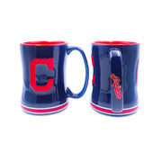 Cleveland Indians MLB Baseball Logo Relief 14 oz. Mug - Dynasty Sports & Framing 