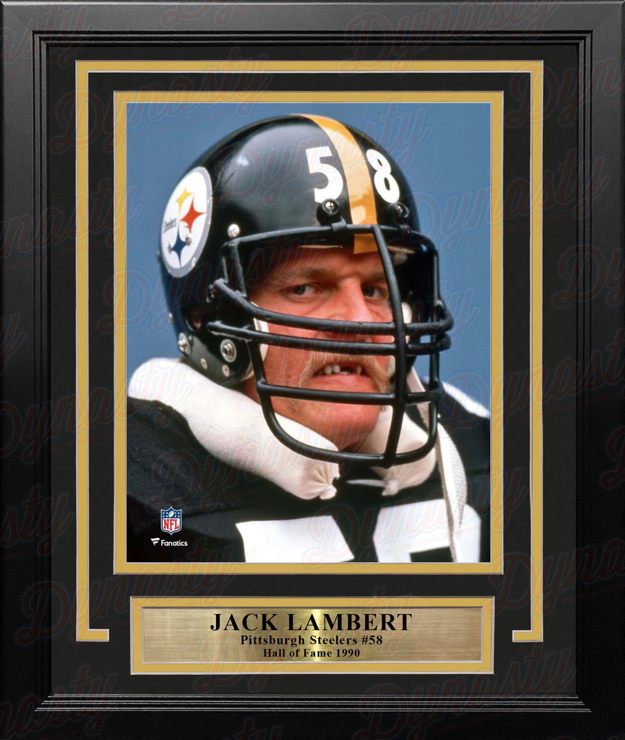 Jack Lambert Snarl Pittsburgh Steelers 8" x 10" Framed Football Photo - Dynasty Sports & Framing 