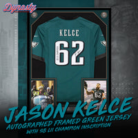 Jason Kelce Autographed Philadelphia Eagles Framed Nike Jersey | Pre-Sale Opportunity - Dynasty Sports & Framing 