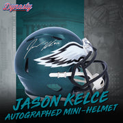 Jason Kelce Autograph Philadelphia Eagles Mini-Helmet | Pre-Sale Opportunity - Dynasty Sports & Framing 