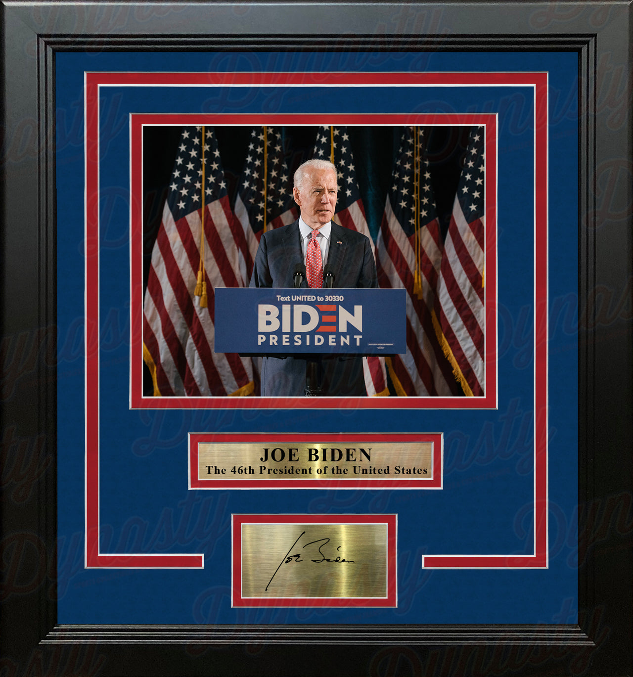Joe Biden 46th President of the United States 8" x 10" Framed Photo with Engraved Autograph - Dynasty Sports & Framing 