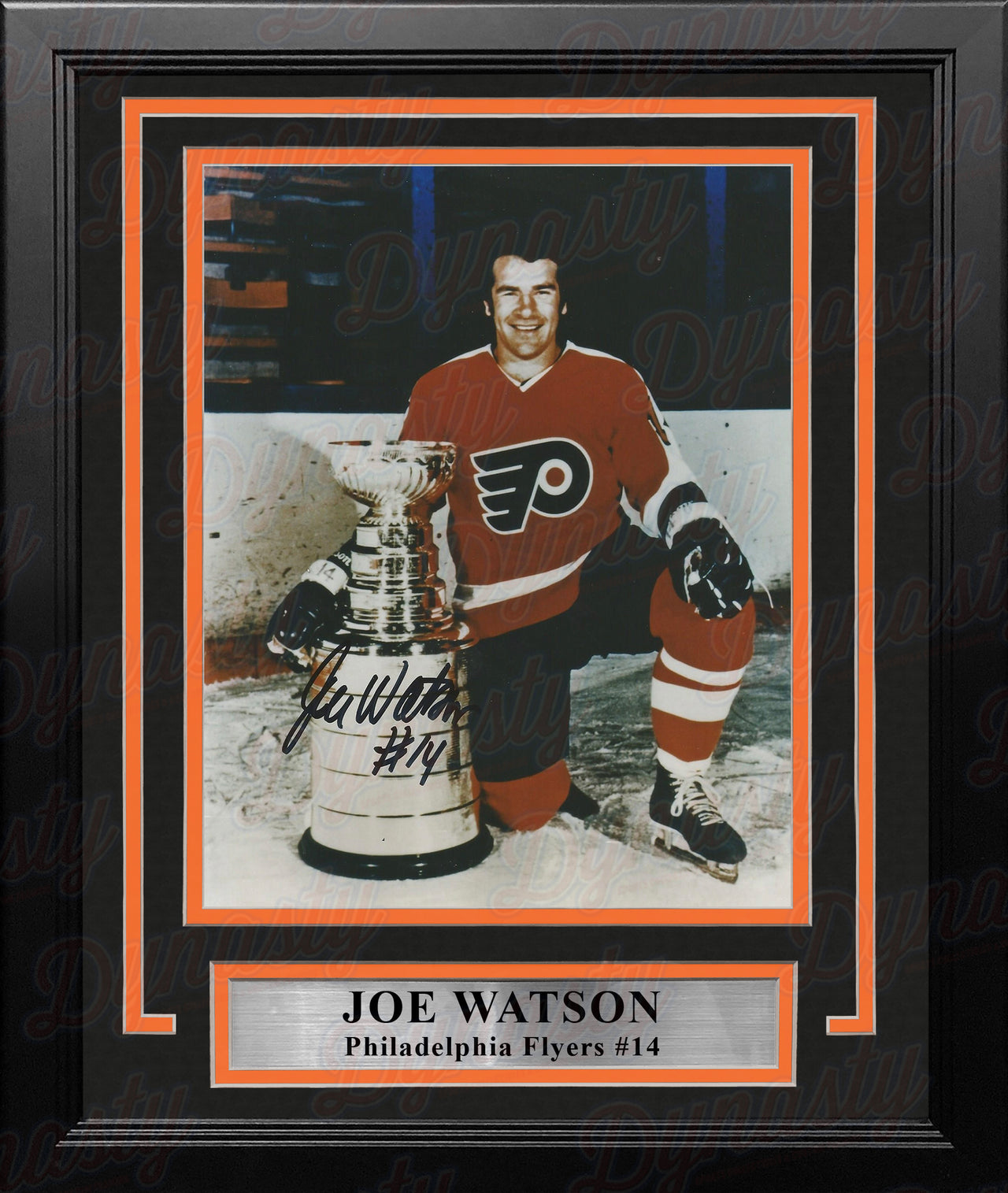 Joe Watson Stanley Cup Autographed Philadelphia Flyers 8" x 10" Framed Hockey Photo - Dynasty Sports & Framing 