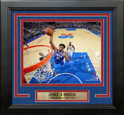 Joel Embiid Rim-Cam Dunk Philadelphia 76ers 8" x 10" Framed Basketball Photo - Dynasty Sports & Framing 