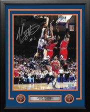 John Starks v. Jordan's Bulls New York Knicks Autographed 11x14 Framed Photo - JSA Authenticated - Dynasty Sports & Framing 