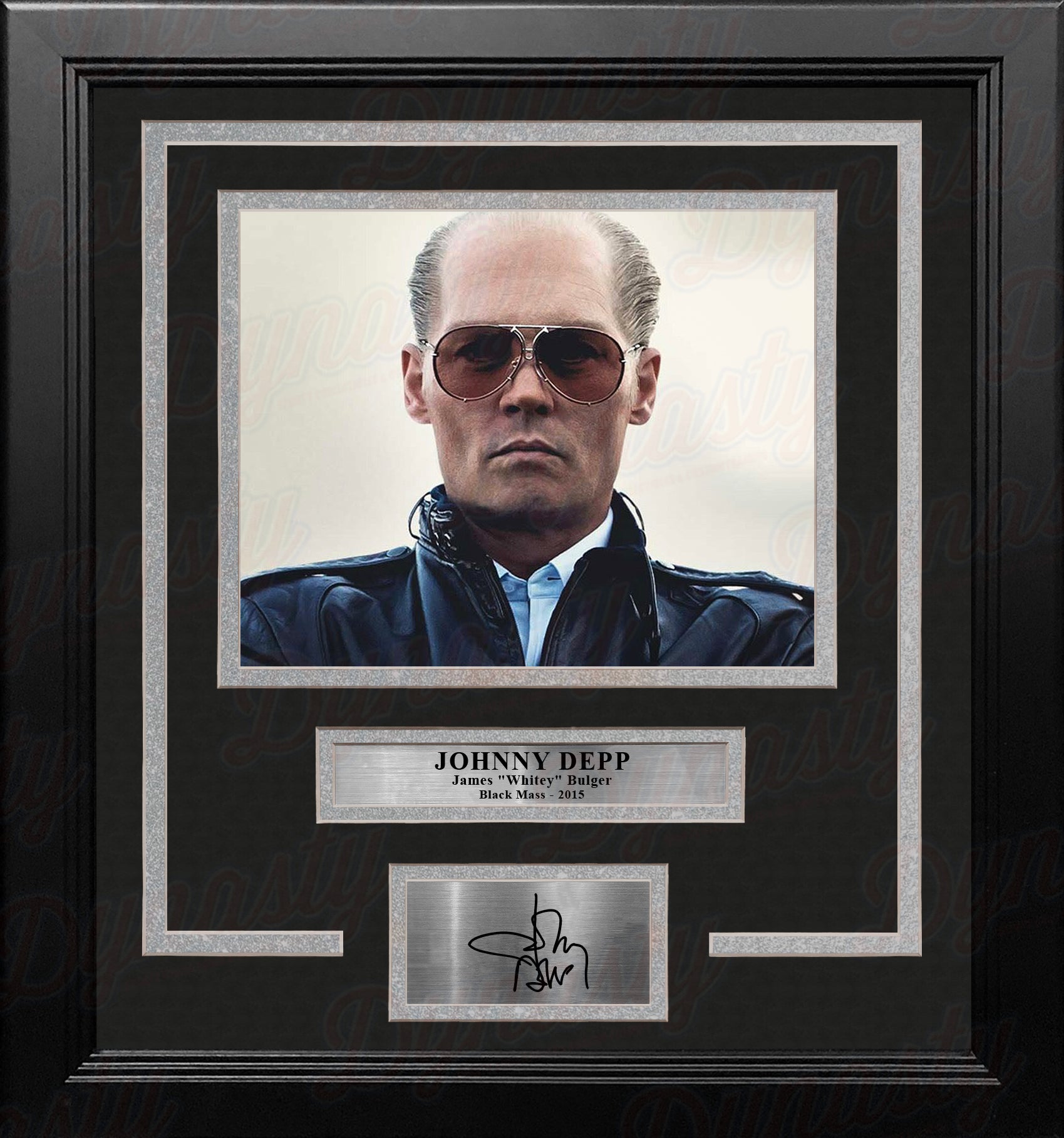 Johnny Depp Black Mass 8" x 10" Framed Photo with Engraved Autograph - Dynasty Sports & Framing 