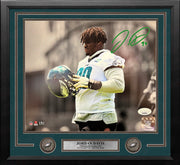Jordan Davis Philadelphia Eagles Autographed Spotlight Framed Football Photo - Dynasty Sports & Framing 