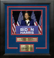Kamala Harris First Woman of Color As Vice President 8" x 10" Framed Photo with Engraved Autograph - Dynasty Sports & Framing 