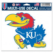 Kansas Jayhawks NCAA College 3" x 4" Decal - Dynasty Sports & Framing 