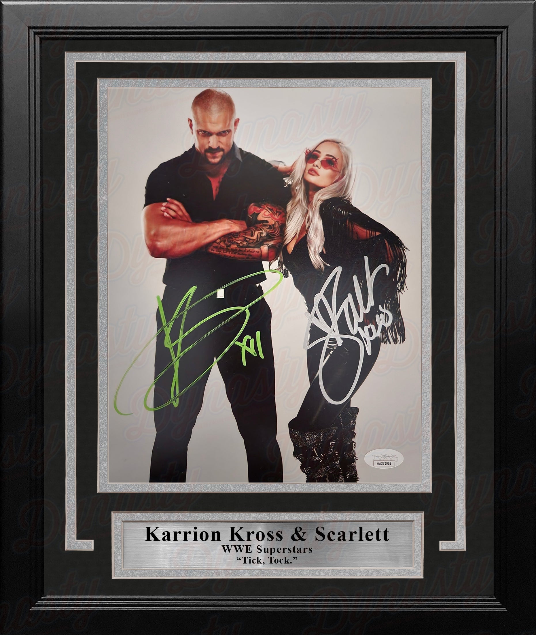 Karrion Kross & Scarlett Autographed 8" x 10" Framed WWE Wrestling Photo - Dynasty Sports & Framing 
