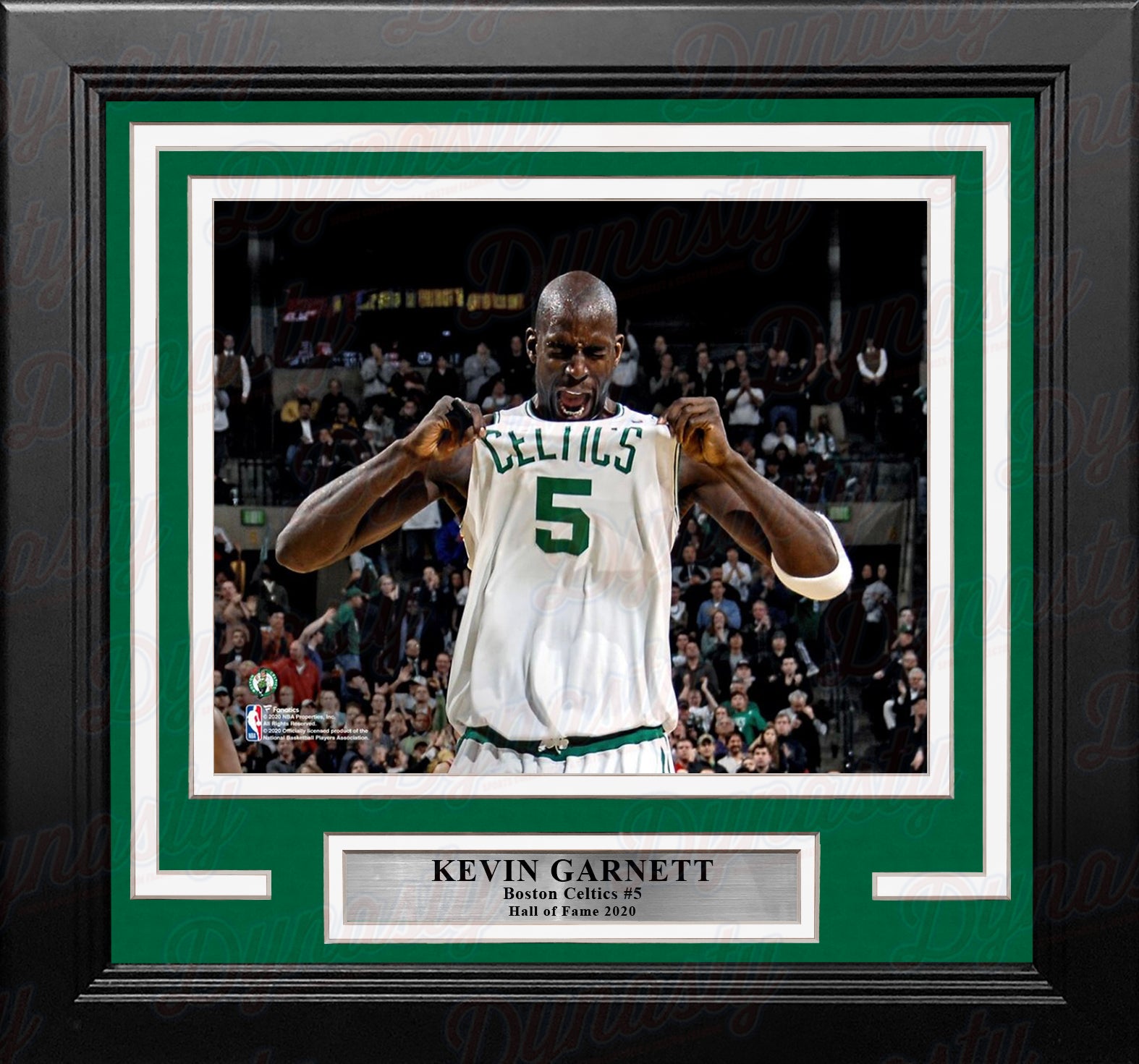 Kevin Garnett Celebration Boston Celtics 8" x 10" Framed Basketball Photo - Dynasty Sports & Framing 