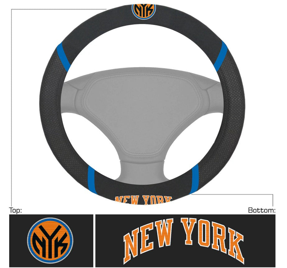 New York Knicks Deluxe Basketball Steering Wheel Cover - Dynasty Sports & Framing 