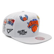 New York Knicks Mitchell & Ness Hand Drawn Hardwood Classics Snapback Hat - Dynasty Sports & Framing 