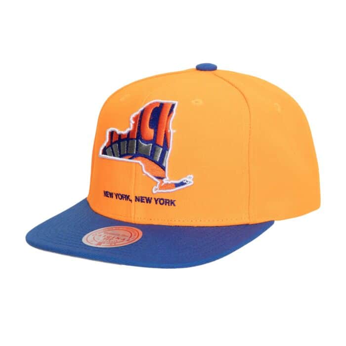 New York Knicks Mitchell & Ness Insider Hardwood Classics Snapback Hat - Dynasty Sports & Framing 