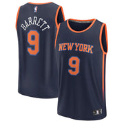 RJ Barrett New York Knicks Fast Break Replica Jersey - Statement Edition - Navy - Dynasty Sports & Framing 
