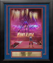 Kurt Angle Making His Entrance Autographed WWE Wrestling 8" x 10" Framed Photo - Dynasty Sports & Framing 