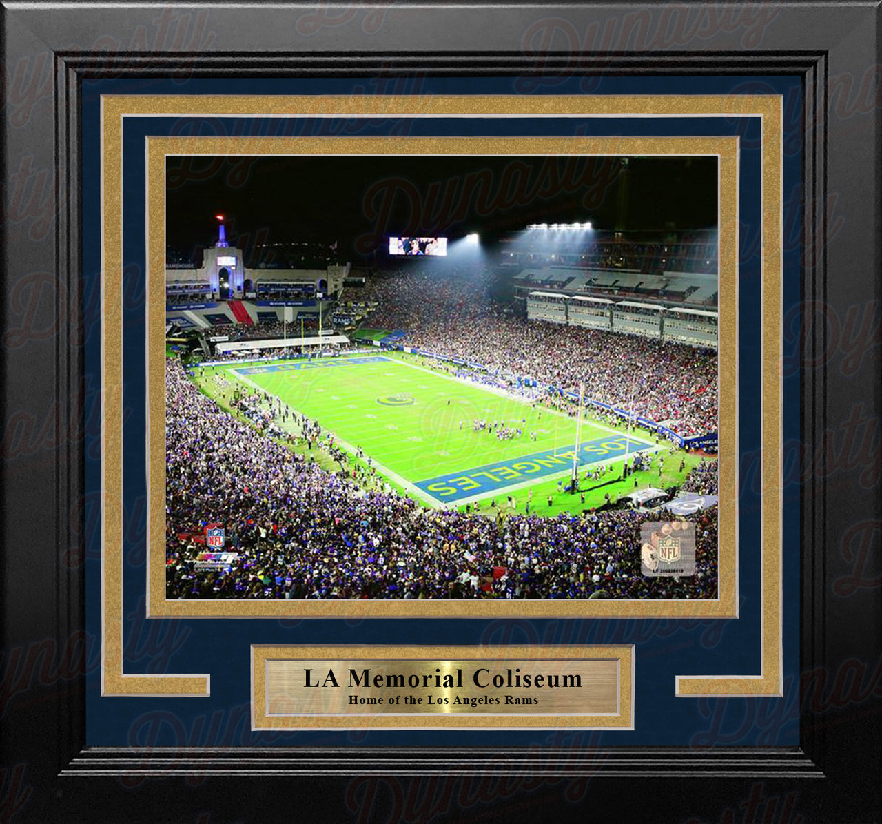 Los Angeles Rams LA Memorial Coliseum NFL Football 8" x 10" Framed and Matted Stadium Photo - Dynasty Sports & Framing 