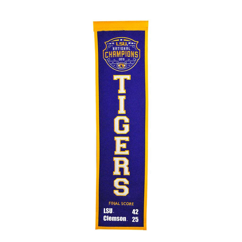 LSU 2019 National Championship NCAA Heritage Banner - Dynasty Sports & Framing 