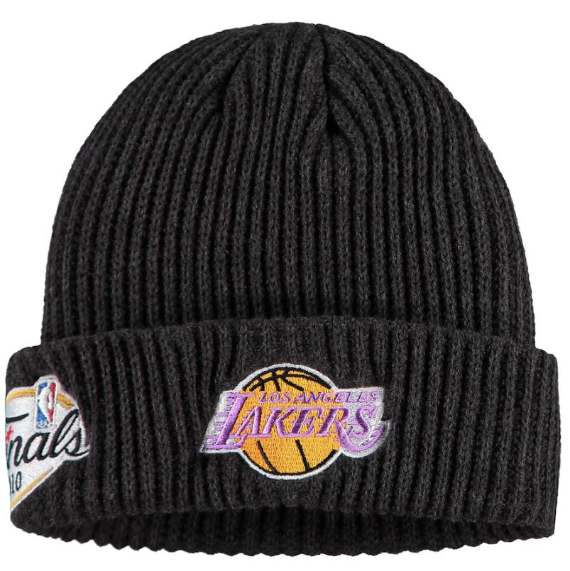 Los Angeles Lakers Mitchell & Ness Hardwood Classics 2010 NBA Finals Short Stuff Cuffed Knit Hat - Dynasty Sports & Framing 