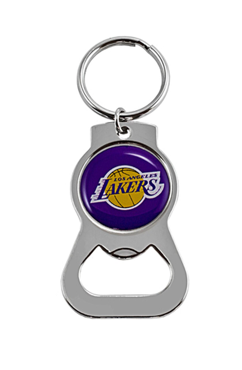 Los Angeles Lakers Logo Bottle Opener Keychain - Dynasty Sports & Framing 