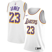 LeBron James Los Angeles Lakers Fast Break Replica Jersey White - Icon Edition - Dynasty Sports & Framing 