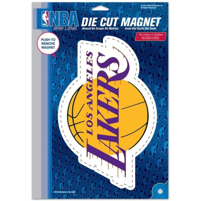 Los Angeles Lakers 8" Die-Cut Magnet - Dynasty Sports & Framing 