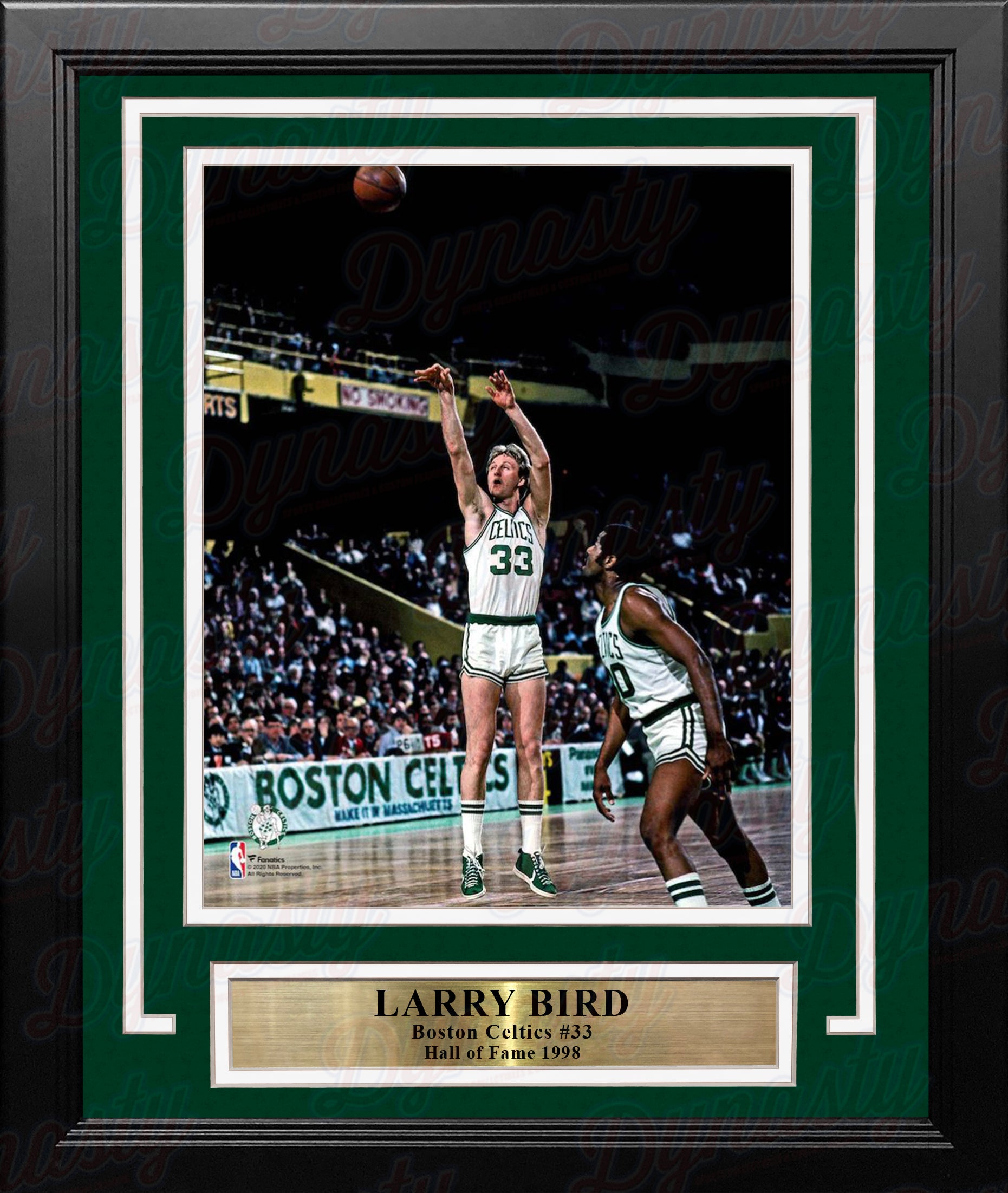 Larry Bird in Action Boston Celtics 8" x 10" Framed Basketball Photo - Dynasty Sports & Framing 